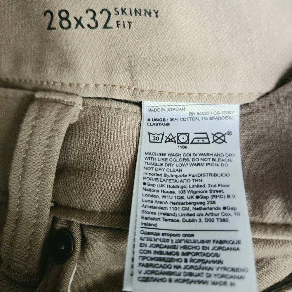 Banana Republic Traveler Pants Mens 28x32 *28x31 Tan Skinny Fit Chino Khakis